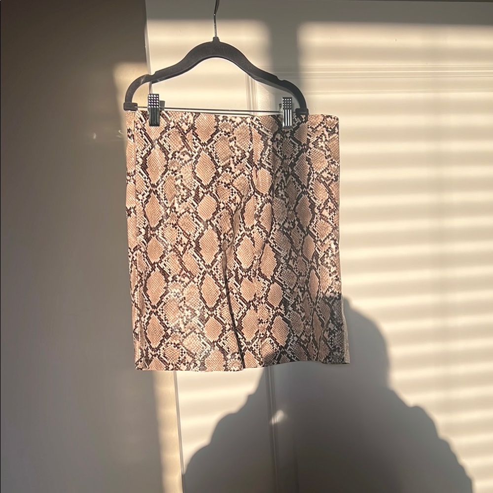 Boohoo Tan Mini Pencil Skirt Night Out